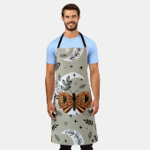 seamless pattern with bohemian butterfly on the mo schort (Gedragen)