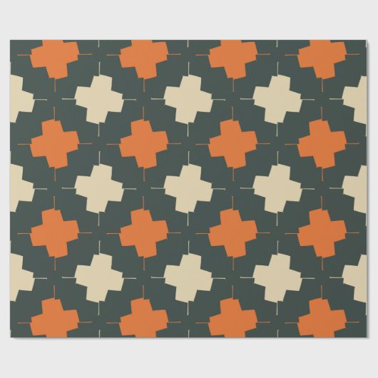 Seamless pattern with bright geometric elements on cadeaupapier (Vlak)