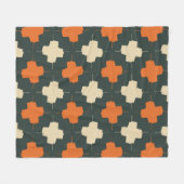 Seamless pattern with bright geometric elements on fleece deken (Voorkant (Horizontaal))