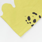 Seamless pattern with bright yellow flowers backgr fleece deken (Hoek)