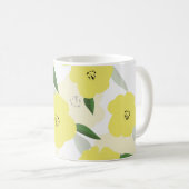 Seamless pattern with bright yellow flowers backgr koffiemok (Voorkant rechts)