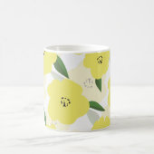 Seamless pattern with bright yellow flowers backgr koffiemok (Center)
