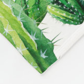 Seamless pattern with cacti watercolor. Cactus ill Fleece Deken (Hoek)
