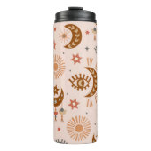 seamless pattern with celestial eye, moon, sun thermosbeker (Voorkant)