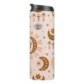 seamless pattern with celestial eye, moon, sun thermosbeker (Geroteerd rechts)