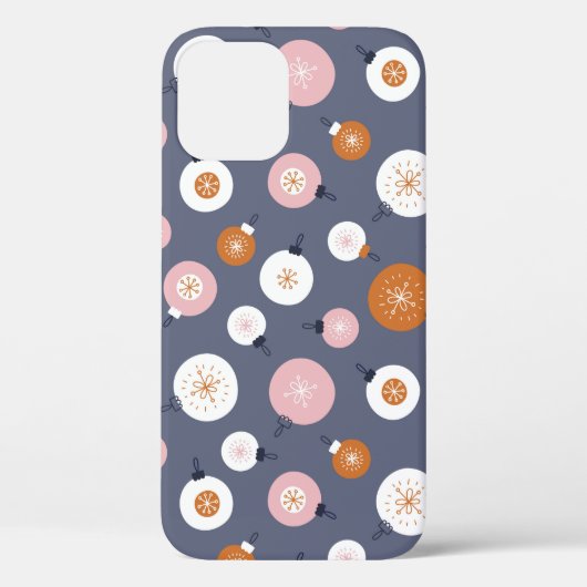 Seamless pattern with Christmas balls on a dark ba Case-Mate iPhone Case (Achterkant)