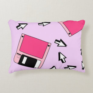 Seamless pattern with colorful floppy disk in vapo accent kussen