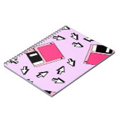 Seamless pattern with colorful floppy disk in vapo notitieboek (Linkerzijde)