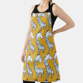 Seamless pattern with cute cartoon zebras yellow b schort (Insitu)