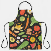 Seamless pattern with dietary food, wholesome grom schort (Voorkant)