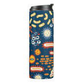 Seamless pattern with different kinds of microorga thermosbeker (Gedraaid links)