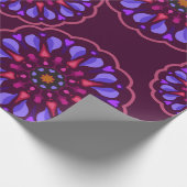 Seamless pattern with etnische mandala art ornamen cadeaupapier (Hoek)