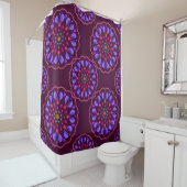 Seamless pattern with etnische mandala art ornamen douchegordijn (In situ)