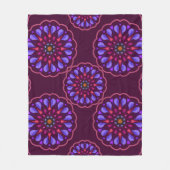 Seamless pattern with etnische mandala art ornamen fleece deken (Voorkant)