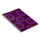 Seamless pattern with etnische mandala art ornamen notitieboek (Rechterzijde)
