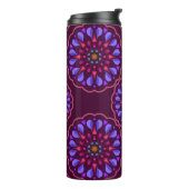 Seamless pattern with etnische mandala art ornamen thermosbeker (Gedraaid links)