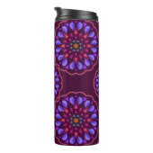 Seamless pattern with etnische mandala art ornamen thermosbeker (Geroteerd rechts)