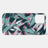 Seamless pattern with eucalyptus leaves and flower Case-Mate iPhone case (Achterkant (horizontaal))