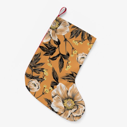 Seamless pattern with flowers.art,floral,pattern,c kleine kerstsok (Voorkant (Hangend))