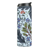 Seamless pattern with flowers in art deco style. M Thermosbeker (Gedraaid links)