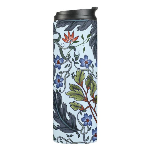 Seamless pattern with flowers in art deco style. M Thermosbeker (Gedraaid links)