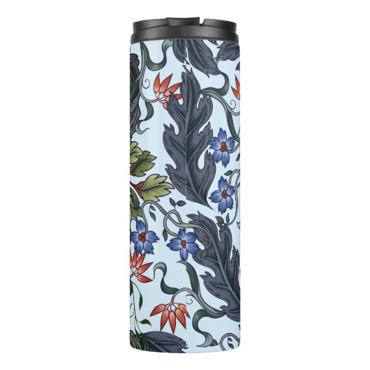 Seamless pattern with flowers in art deco style. M Thermosbeker (Achterkant)