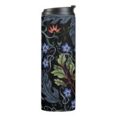 Seamless pattern with flowers in art deco style. M Thermosbeker (Gedraaid links)