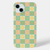 Seamless pattern with geometric floral motifs Case-Mate iPhone case (Achterkant)