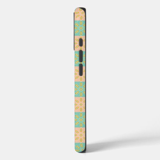 Seamless pattern with geometric floral motifs Case-Mate iPhone case (Achterkant / Links)