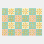 Seamless pattern with geometric floral motifs inpakpapier vel (Voorkant 2)