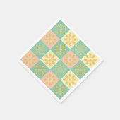 Seamless pattern with geometric floral motifs servet (Hoek)