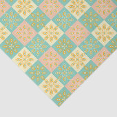 Seamless pattern with geometric floral motifs tissuepapier (Detail)