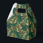 Seamless pattern with golden ferns bedankdoosjes<br><div class="desc">Seamless pattern of gold,  jewelry,  shiny fern branches and leaves on green,  woodland,  textured background. Golden fern.</div>