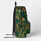 Seamless pattern with golden ferns bedrukte rugzak (Links)