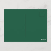 Seamless pattern with golden ferns briefkaart (Achterkant)