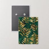 Seamless pattern with golden ferns button (Voorkant / Achterkant)