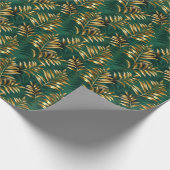 Seamless pattern with golden ferns cadeaupapier (Hoek)