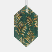 Seamless pattern with golden ferns glas ornament (Voorkant Rechts)