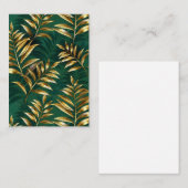 Seamless pattern with golden ferns informatiekaartje (Voorkant / Achterkant)