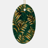 Seamless pattern with golden ferns keramisch ornament (Rechts)