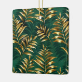 Seamless pattern with golden ferns keramisch ornament (Links)