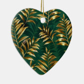 Seamless pattern with golden ferns keramisch ornament (Rechts)