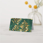 Seamless pattern with golden ferns klantenkaartje (Voorkant)