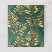 Seamless pattern with golden ferns klantenkaartje (Buitenkant ongevouwen)
