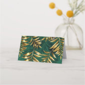 Seamless pattern with golden ferns klantenkaartje (Achterkant)
