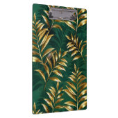 Seamless pattern with golden ferns klembord (Rechts)