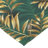 Seamless pattern with golden ferns korte tafelloper (Hoek)