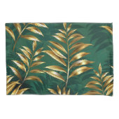 Seamless pattern with golden ferns kussensloop (Voorkant)