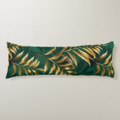 Seamless pattern with golden ferns lichaamskussen (Voorkant)