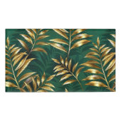 Seamless pattern with golden ferns naambadge (Voorkant)